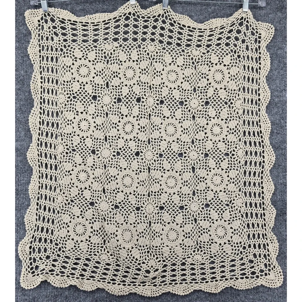 Handmade Crochet Tablecloth Home Decor 32x32